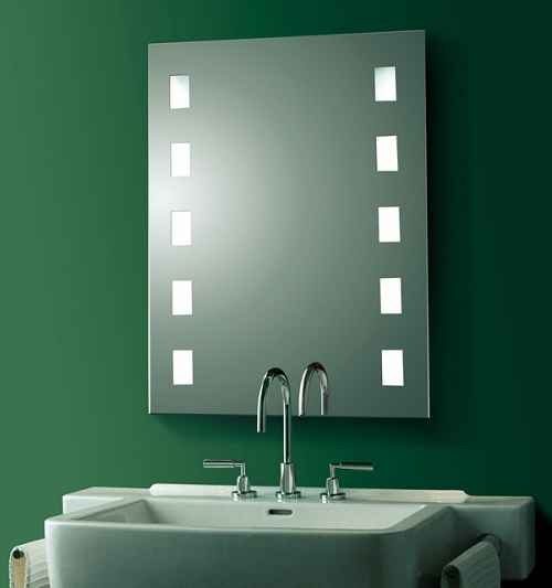 Espejo moderno con luces LED